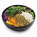 Yeşil Mercimekli Salata Bowl